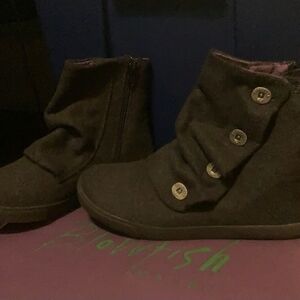 Blowfish Black Slouchy Button Kids Boots